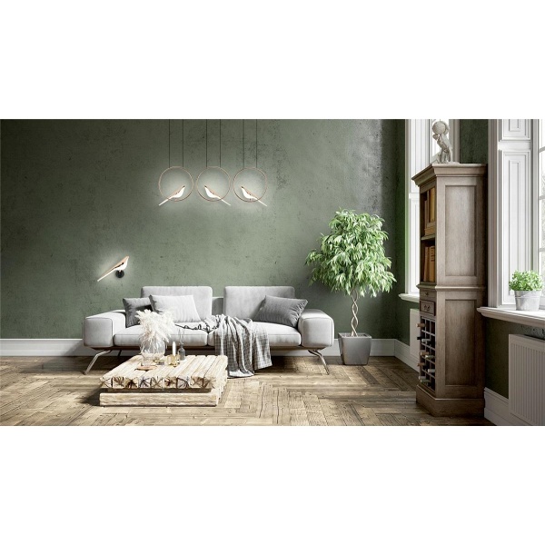 Lampa ścienna BIRD złota - Moosee